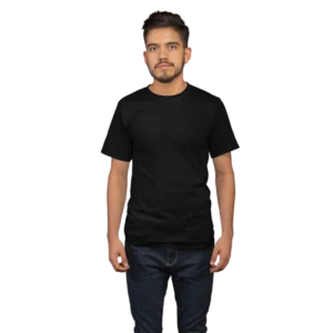 Movyor crew neck black tshirt for men