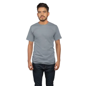 Movyor crew neck grey tshirt for men