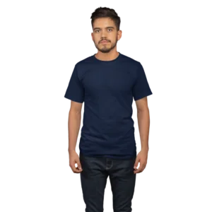 Movyor crew neck blue tshirt for men