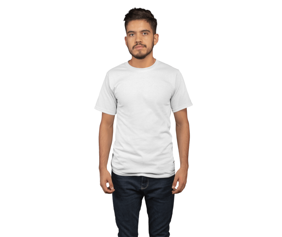 Movyor crew neck white tshirt for men - movyor.com