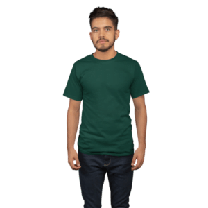 movyor_round_neck_bottle_green_color_half_sleeve_tshirt_for_men